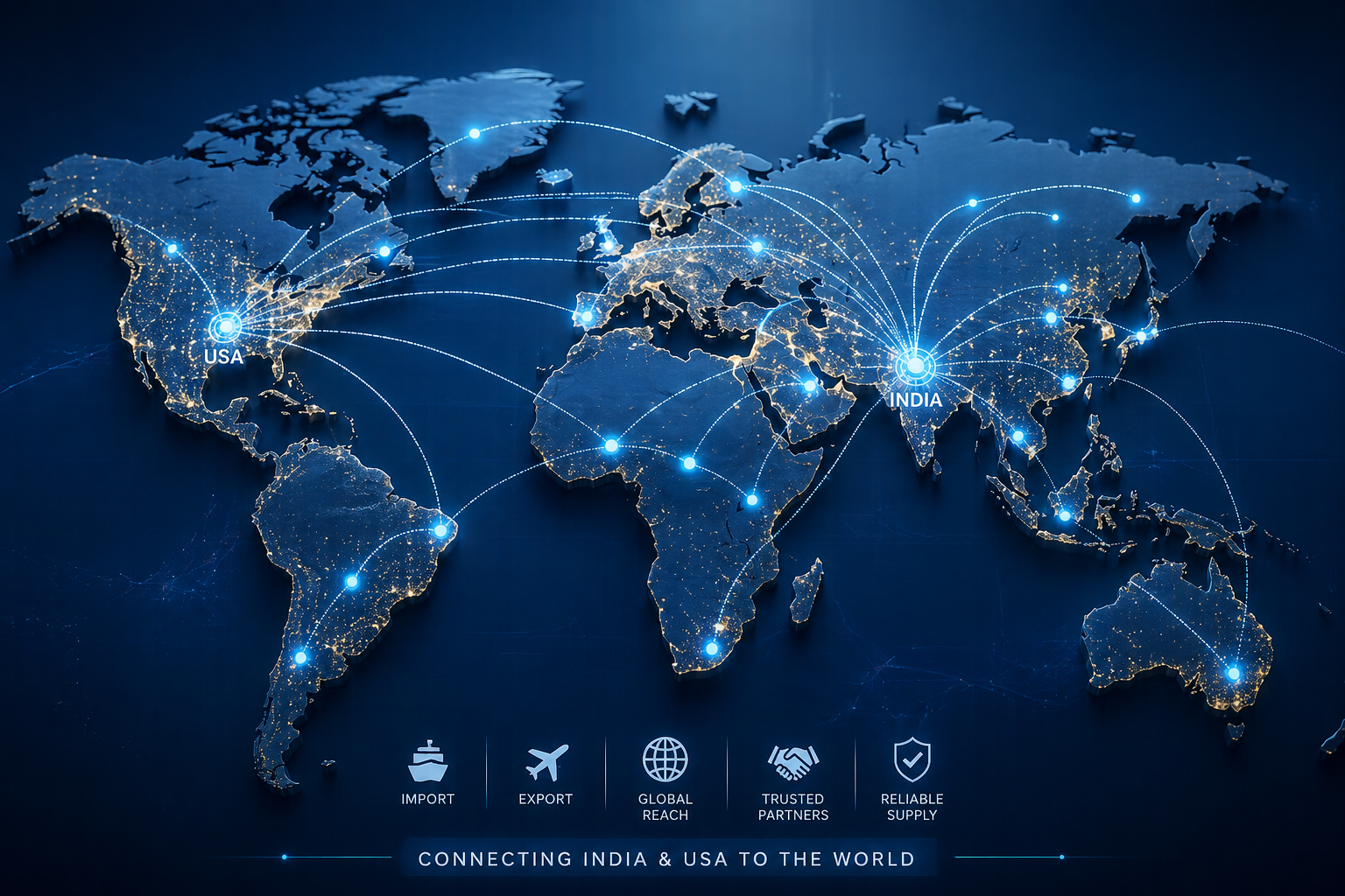 Connecting India and USA to the world — Jaytick Chemicals global network